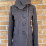 Rudsak wool leather trim coat sz medium Gray Photo 0