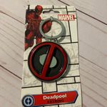 Marvel Deadpool keyring new stainless enamel logo key fob key clip charm new Photo 1