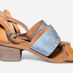 Madewell  Warren Metallic Silver Leather Block Heel Sandal Photo 2
