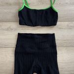 Year of Ours Ribbed Workout Set Black Size XS Photo 3