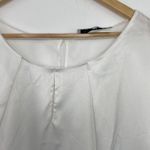 Kasper  White V-Neck Keyhole Blouse Women Size XS Photo 2