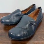 Rockport Cobb Hill Paulette Women's Slip On Leather Blue size 11 M ￼NWOT Tan Photo 0