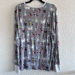 Little Sleepies Women’s Bamboo Gray Cats Pajama Shirt Size X Large Photo 2