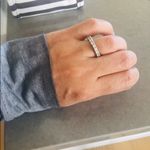 Sterling silver simulated diamond band🔹🔹🔹ring Photo 5