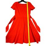 Kate Spade  Red Tie Waist Ponte Dress - XS Photo 4