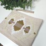 America & Beyond Beaded Metallic Clutch Bag Gold Photo 1