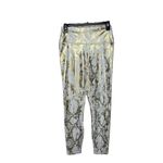 Carbon38 Gold Metallic Animal Snake Skin Print Athletic Leggings and Bra Sz L Size L Photo 1