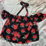 Forever 21 F21 floral choker blouse Photo 0