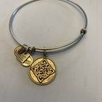 ALEX AND ANI Silver Celtic Knot Charm Adjustable Bangle Bracelet Photo 2