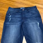 Democracy  Ab Solution Dark Wash Denim Jeans Distressed Ripped Ankle Women Size 8 Photo 1