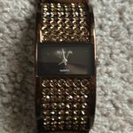 Style & Co women’s vintage brown crystal bracelet watch one size Photo 2