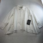 Tuckernuck  Sz M White Cotton Cape Button Down Shirt Crisp Timeless Capsule Top Photo 3