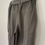 Chico's Chico’s Green Cargo Pockets Elastic Waist Tie Belt Pants ~ Size 2R (US 12R) Photo 7