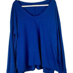 Zella  Blue Long Sleeve Crew Neck Top 2X Photo 0