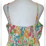 Old Navy Fit & Flare Cami Romper Floral Linen Blend Womens Size XL Photo 5