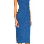 Susana Monaco Strapless Midi Dress in Light Denim Small New Womens Jean Photo 2