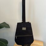 DKNY Vintage Y2K 90s Black Mini Backpack Purse nylon vinyl Logo Photo 1