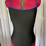 Spanx Miraclesuit one piece swimsuit Black blue trim size 12 Photo 0