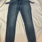 Ashley Mason High Waist Paper-bag Tie Front Raw Hem Jean Size 5 Juniors Photo 1