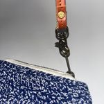 NWOT Elliot Mann Blue White Fringed Zip Photo 6