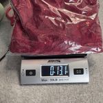 Perceptions Vintage  Tiered Dress Womens Large Red Lace Sequined Festive Holiday Photo 15