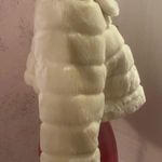 Forever 21 white faux fur crop coat size medium Photo 4