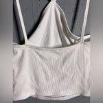 Wilfred Free Aritzia Women's Cropped Tank Top crop top in White Size Medium Photo 3