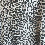 Lisa International Animal Print Zip Up Mock Neck Bold Statement Jacket Size XL White Photo 6