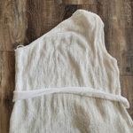 Retrofête Retrofete Ella Sequin Dress in White Size Large One Shoulder NWT One Shoulder Photo 6