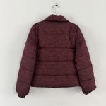Paige Sequoia Camo Fig Burgundy Moto Winter Puffer Jacket Photo 4