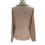 Forever 21  Women Size Small Beige Wrap Around Long Sleeve Blouse NWT (36-17) Photo 2