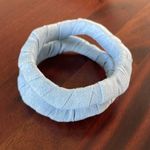 Unbranded Light Blue Denim Fabric Bracelets Fashion Jewelry New Size OSFM Photo 5
