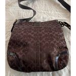 Coach Vintage H0868-F12852 Dark Brown Sparkly Signature Women’s Bag Crossbody Photo 5