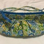 Vera Bradley English Meadow Small Y2K Bag Baguette Shoulder Crossbody Green Blue Photo 4
