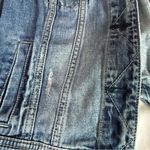 American Eagle  Women’s Size M Medium Denim Jean Jacket Cropped Distressed Cotton Photo 1