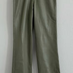 ZARA  Eco-Leather Straight Leg Pants Size: 1 Photo 0