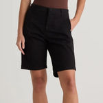 Quince NWOT  9" Cotton Bermuda Chino‎ Short in Navy Blue Women's Size 2 Photo 0