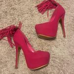 Posh hot pink heels Size 6 Photo 1