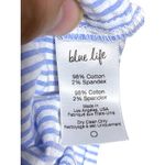 Blue Life  Striped Off Shoulder Festival Romper L Coastal Vacation Beachy Summer Photo 6