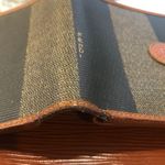 Fendi Pequin Pecan Striped Pattern Bifold Wallet Photo 15