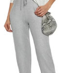 Majestic Filatures Pants Drawstring Terry Cuffed Light Gray Size 3 Medium Photo 0