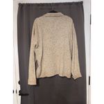 Tanjay Knit Cardigan Sweater, Women's Large, Dog Walking Scene, Vtg Cottagecore Tan Size 12 Photo 1