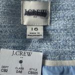 J.Crew Factory Tweed Blue Button Lady Lined Jacket Blazer Size 16 Photo 7
