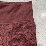 Athleta Size XS Exhale Heel Tight Leggings SoftLuxe Stash Pockets Maroon Heather Photo 6