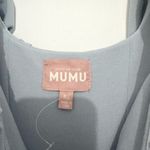 Show Me Your Mumu  Greta Midi Dress Silver Sage Stretch Crepe Blue XS Photo 5