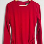 Alexia Admor Pluto Rosette Long Sleeve Mini Dress Women's Small Red Ruffle NWT Photo 8