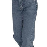 Commense Womens Highrise Relaxed Fit Medium Wash Split Hem Quiet Luxury Jeans M Blue Size 30 Photo 0