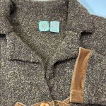 HWR Anthropologie Brown Textured sweater jacket Photo 9