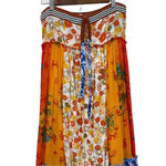 Free People Orange and Blue Maxi Dress Photo 4