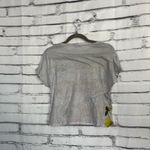 ZARA  Collection Floral Graphic Tee Women’s Small Gray Short Sleeve Top Portugal Photo 8